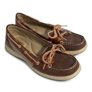 Sperry Brown Boat Shoes for Women -Lace-Up